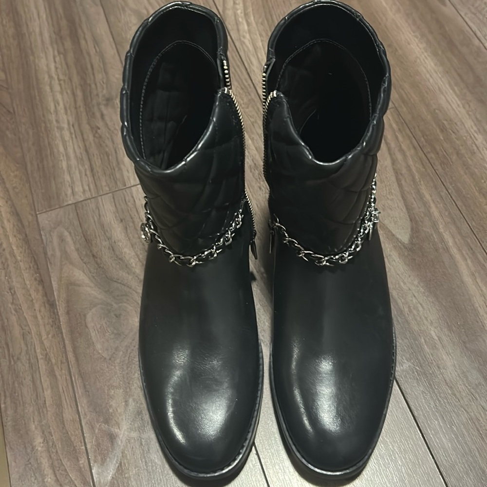 Michael Kors Elsa Quilted Leather Chain Boot